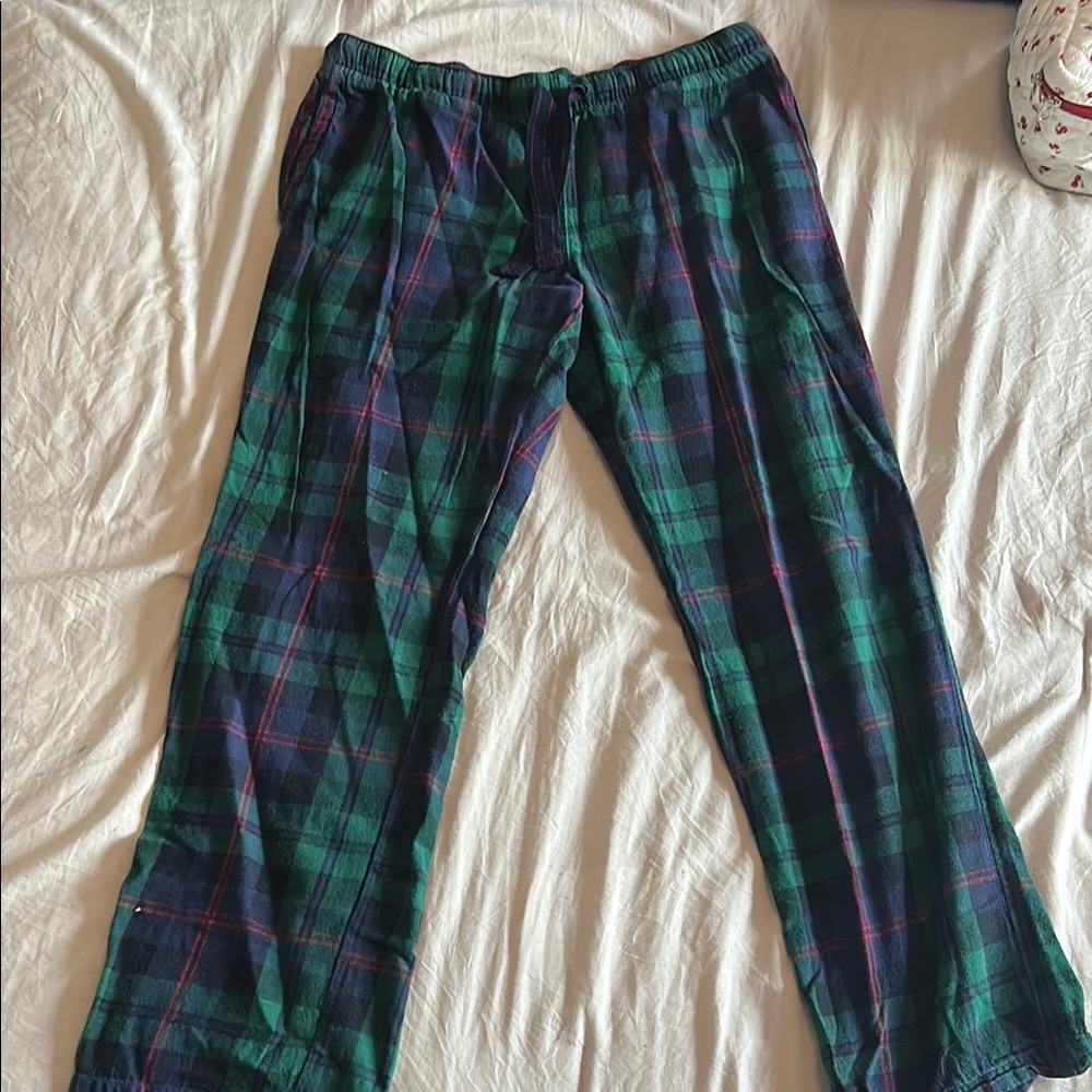 Old Navy Green and Blue Plaid Pajama Pants